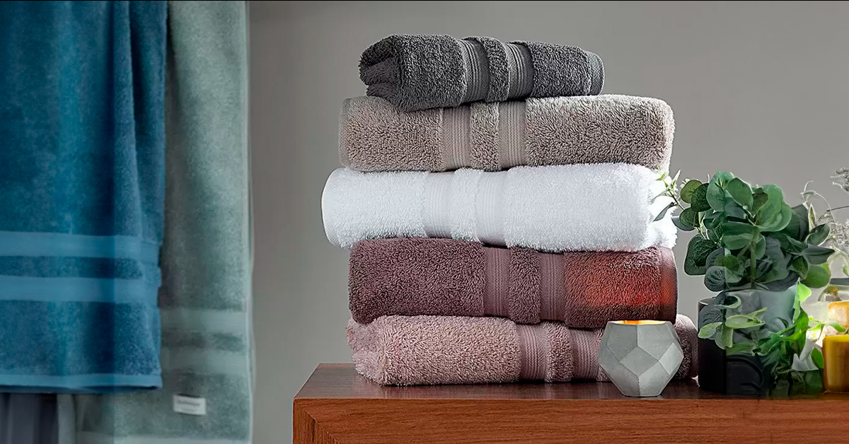Kit Toalhas — Tons neutros em ambiente